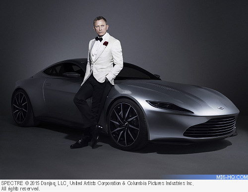 Daniel Craig and the Aston Martin DB10 from SPECTRE