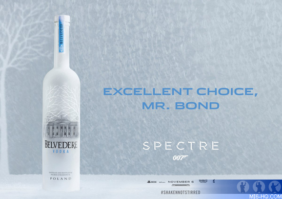 James Bond and SPECTRE partner with Belvedere vodka