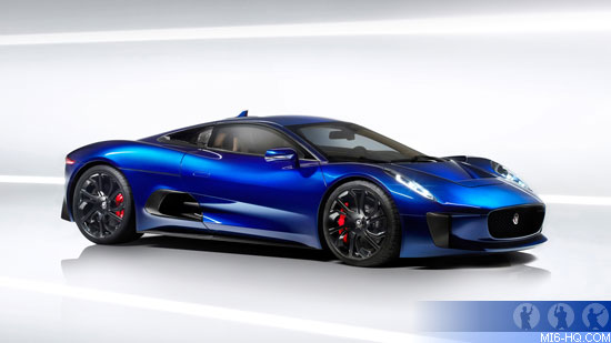 The Jaguar C-X75 concept car could be seen in SPECTRE