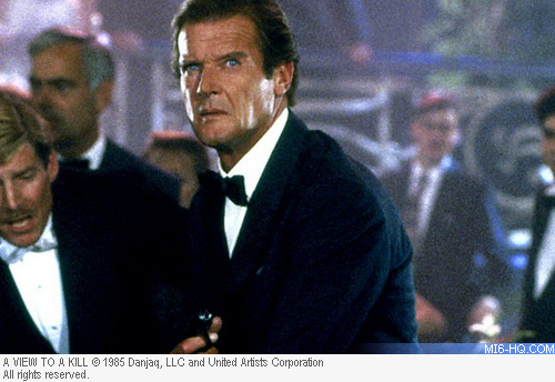 Roger Moore in A View To A Kill