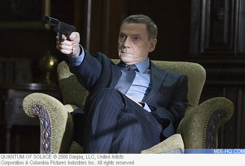 Jesper Christensen in a cut scene for Quantum of Solace