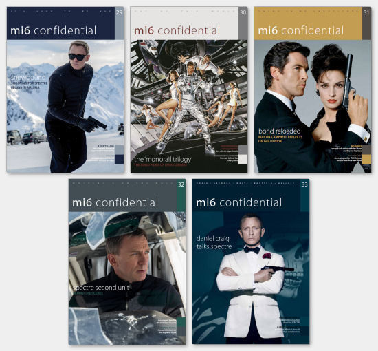 MI6 Confidential James Bond magazines