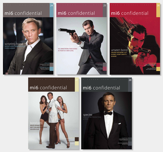 MI6 Confidential James Bond magazines