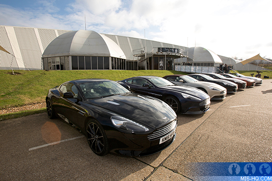 Aston Martins at Millbrook for SPECTRE DVD launch