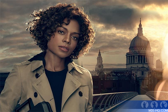 Naomie Harris as Miss Moneypenny in Sony advertisement