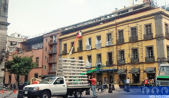 Pre-production for Bond 24, SPECTRE, on location in Mexico City