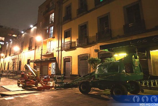 Pre-production for Bond 24, SPECTRE, on location in Mexico City