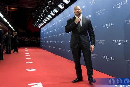 Dave Bautista at the Zurich Premiere for SPECTRE